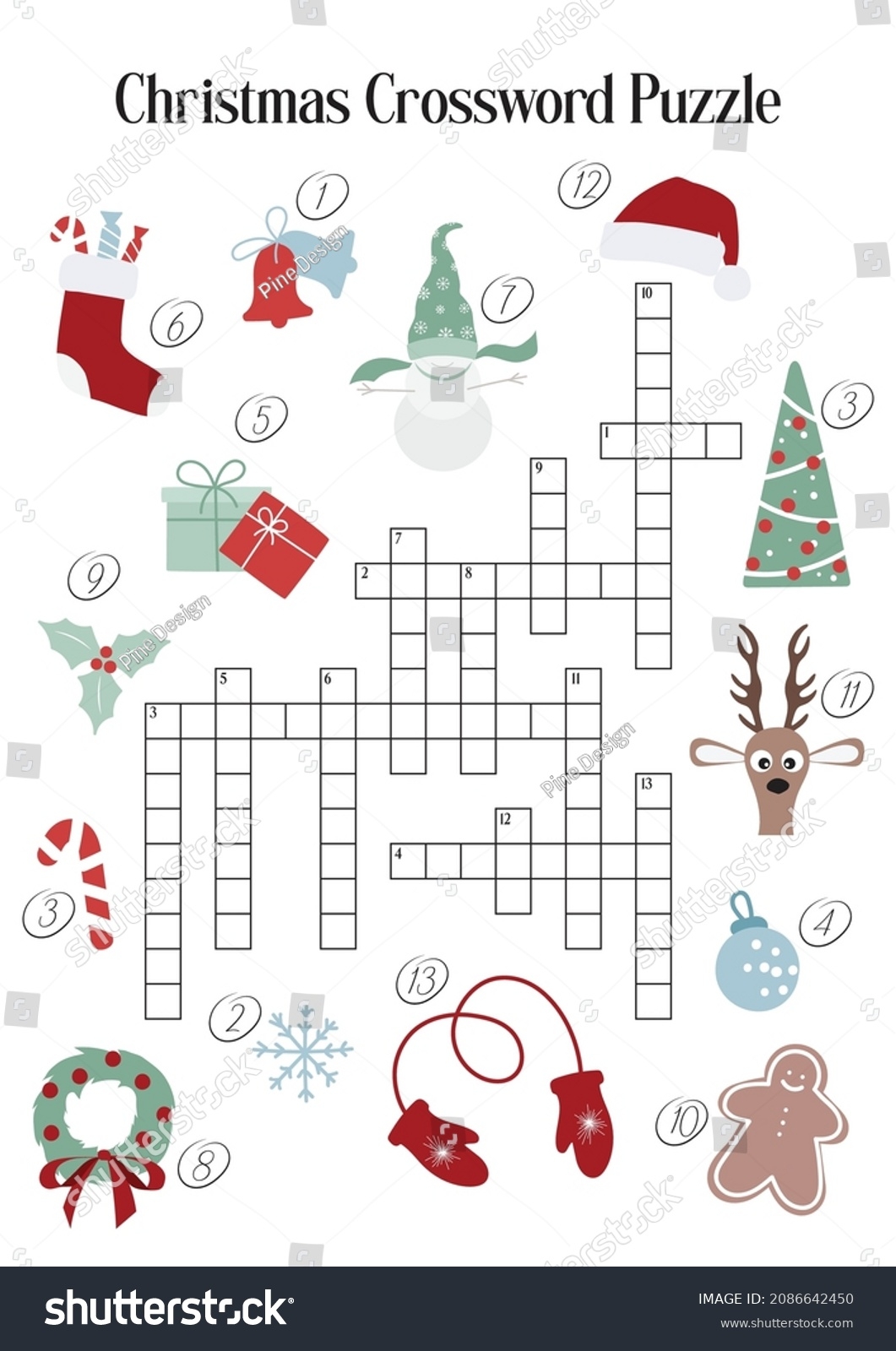 Christmas Crossword Puzzle Printable Kids English Stock Vector Royalty Free 2086642450 Shutterstock Christmas Crossword Puzzle Printable Kids English Stock Vector Royalty Free 2086642450 Shutterstock