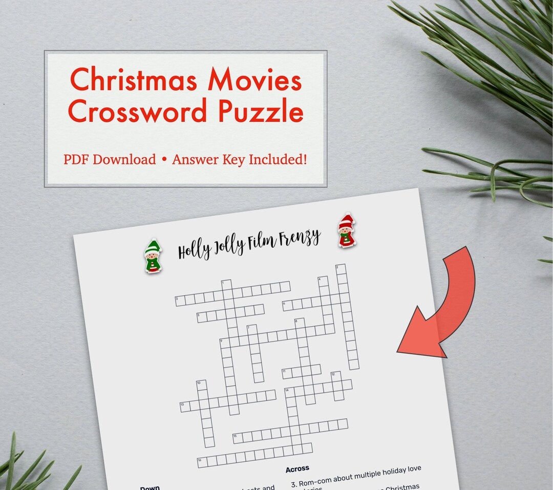Christmas Movie Crossword Puzzle Instant Printable PDF Download Test Your Knowledge Etsy Christmas Movie Crossword Puzzle Instant Printable PDF Download Test Your Knowledge Etsy