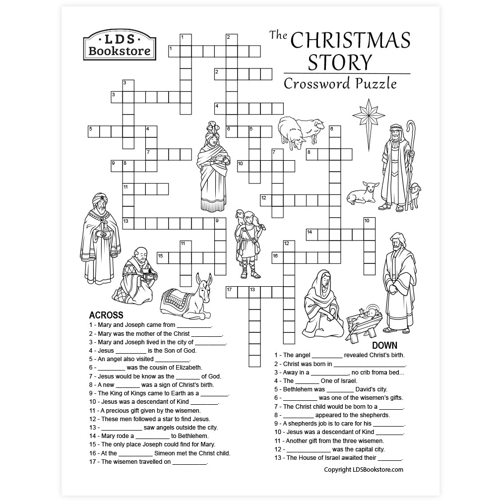 Christmas Story Crossword Puzzle Printable Worksheets Library Christmas Story Crossword Puzzle Printable Worksheets Library