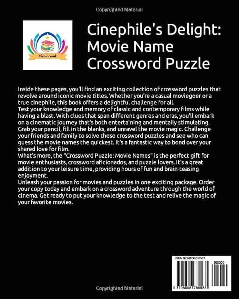 Movie Crossword Printable Movie Crossword Movie Crossword Printable Movie Crossword