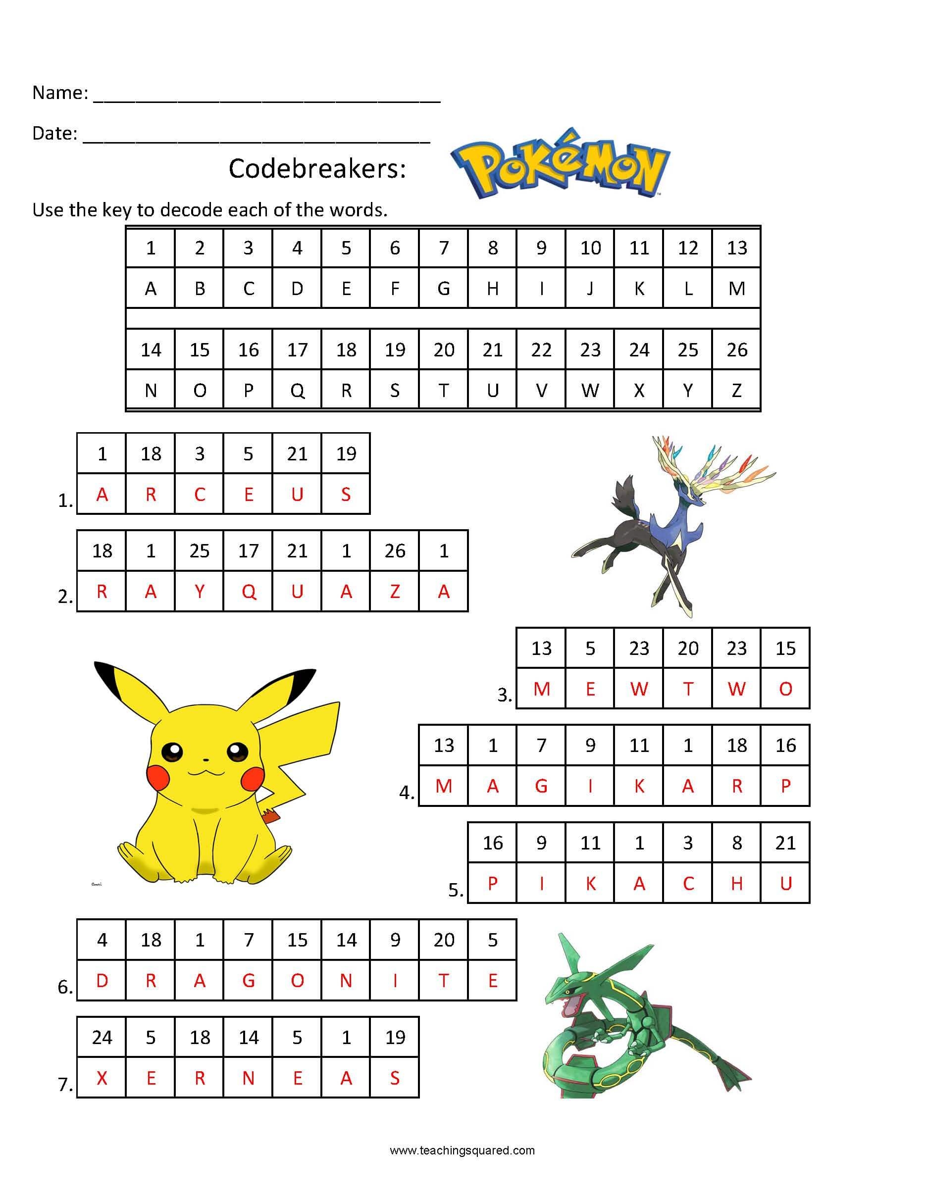 Codebreakers Pokemon Teaching Squared Codebreakers Pokemon Teaching Squared