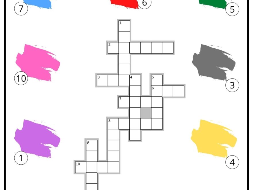 Colors Crossword Ezpzlearn