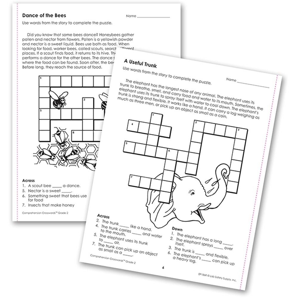 Comprehension Crosswords Book Gr 2 EP 186R Edupress Reading language Arts Comprehension Crosswords Book Gr 2 EP 186R Edupress Reading language Arts