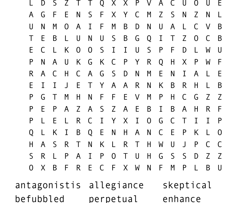 CROSS WORD PUZZLE 15 POINTS Word Search WordMint