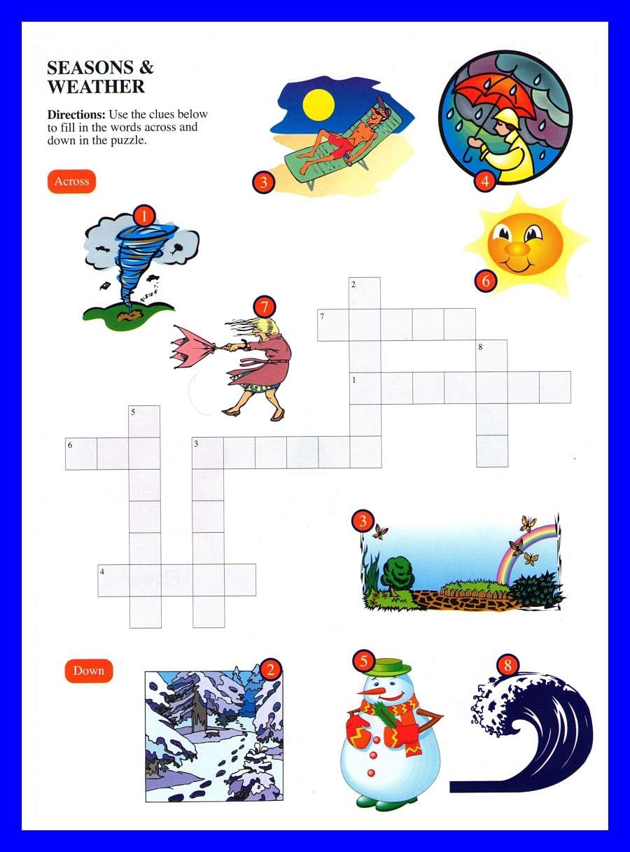 Crossword And WordSerch For Kids ESL Crossword And WordSerch For Kids ESL