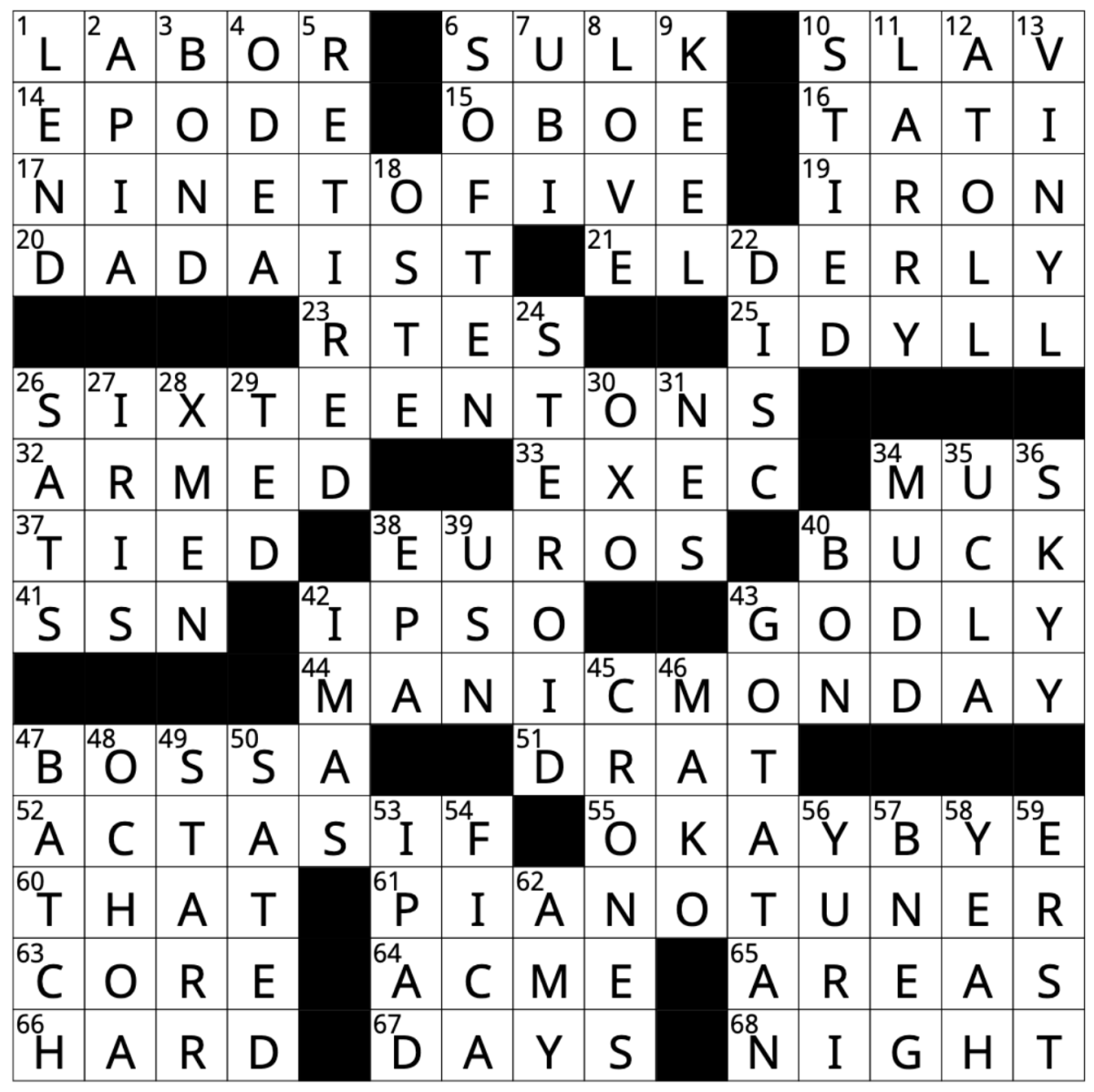 Crossword Answers 9 8 11 10 The Oberlin Review Crossword Answers 9 8 11 10 The Oberlin Review