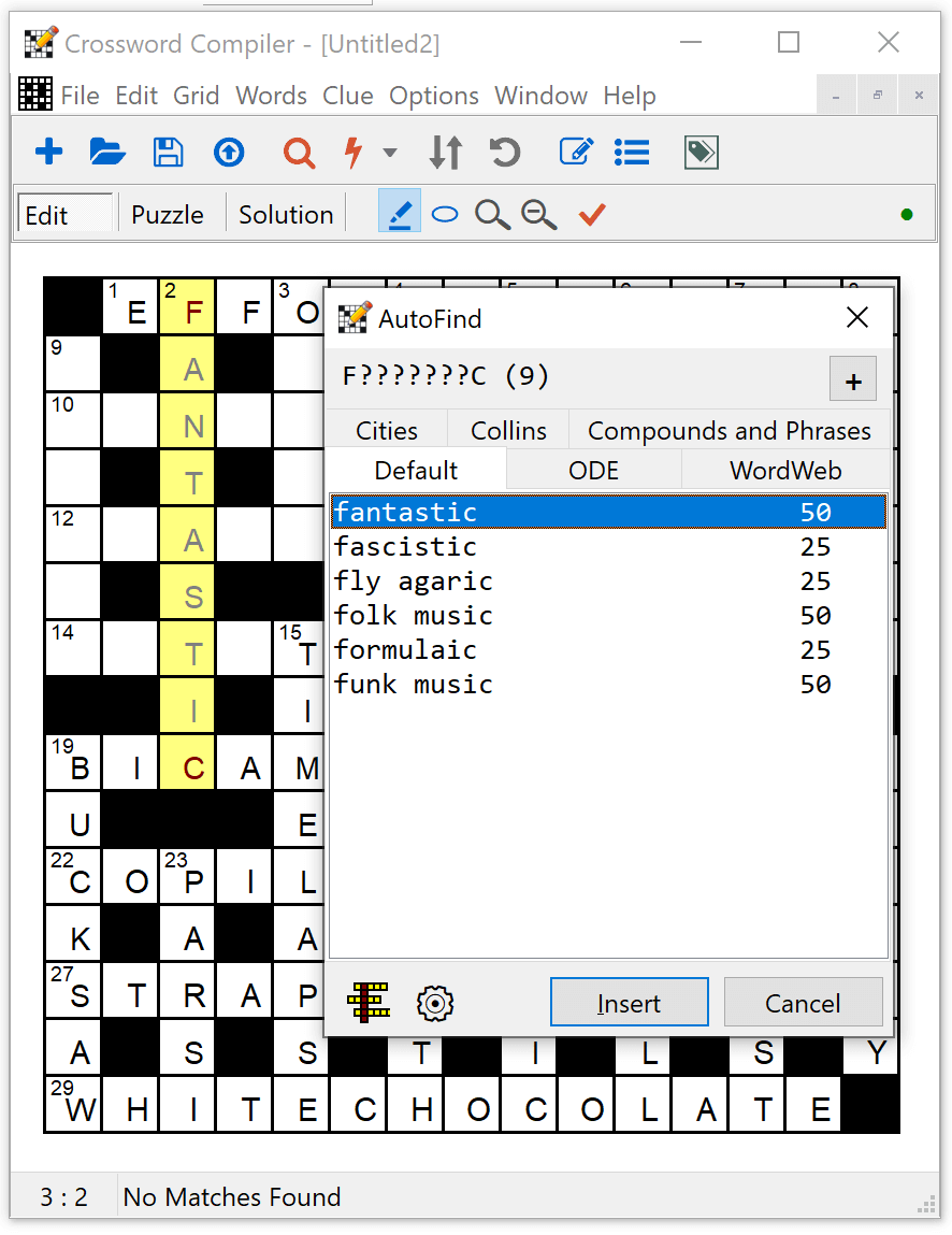 Crossword Compiler Features