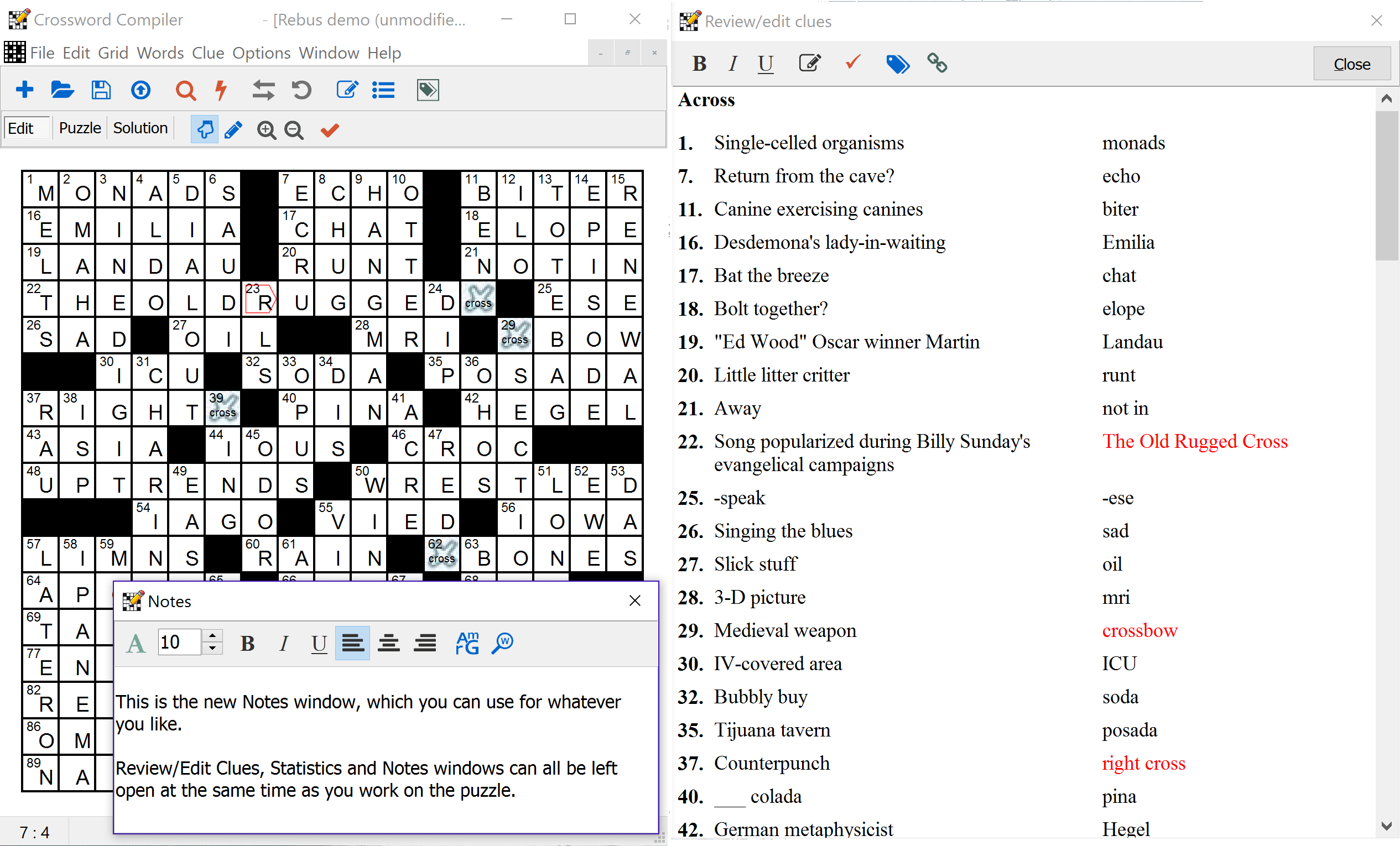 Crossword Compiler Features Crossword Compiler Features