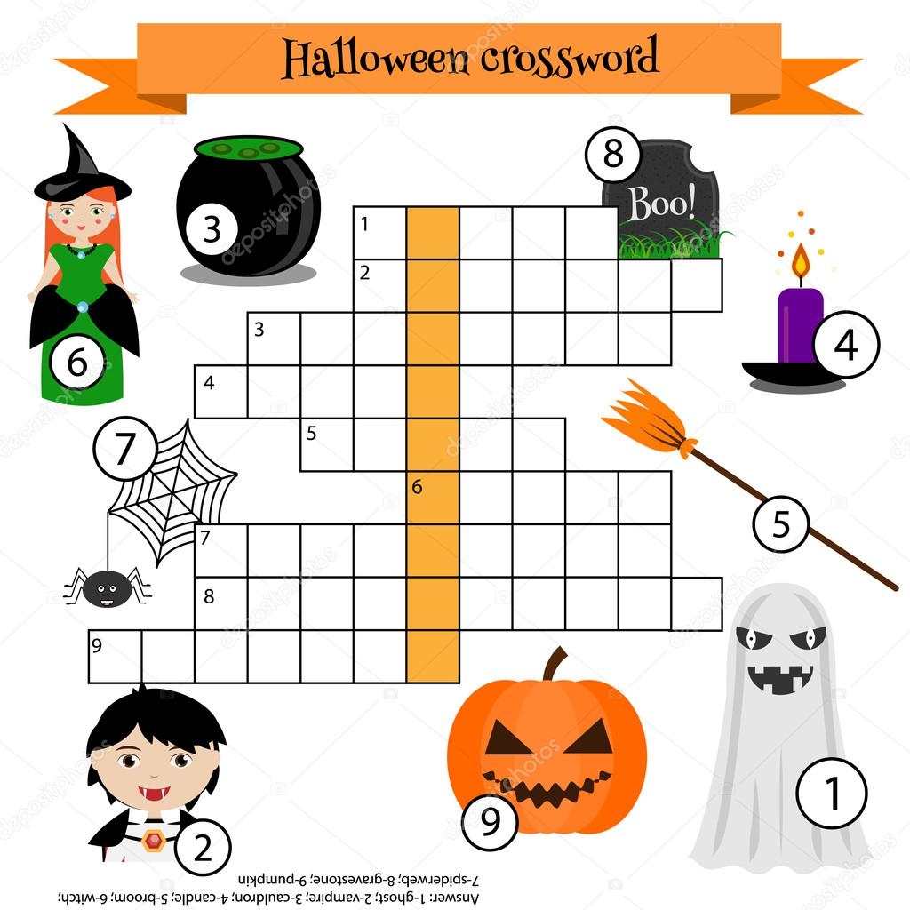 Printable Halloween Crossword Puzzle Printable Halloween Crossword Puzzle