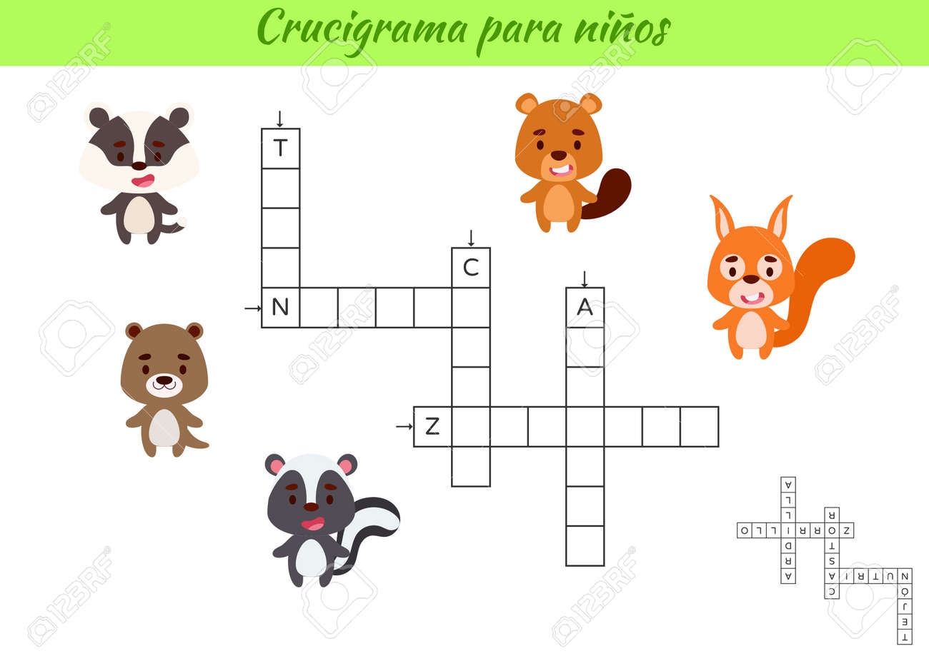 Printable Spanish Crossword Puzzles Printable Spanish Crossword Puzzles