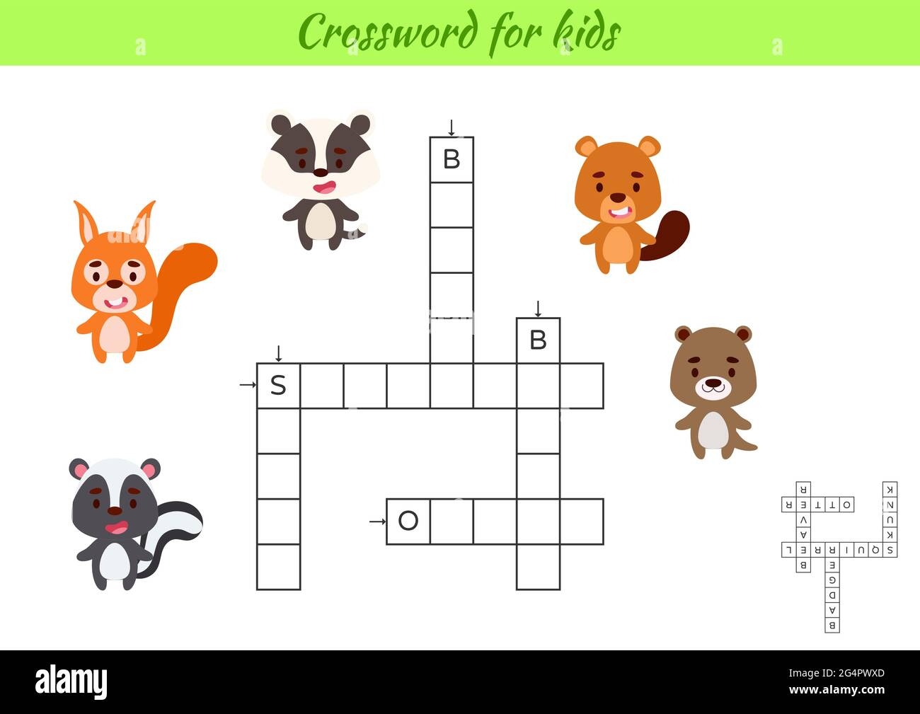 Crossword For Kids With Pictures Of Animals Educational Game For Study English Language And Words Children Activity Printable Worksheet Includes An Stock Vector Image Art Alamy Crossword For Kids With Pictures Of Animals Educational Game For Study English Language And Words Children Activity Printable Worksheet Includes An Stock Vector Image Art Alamy