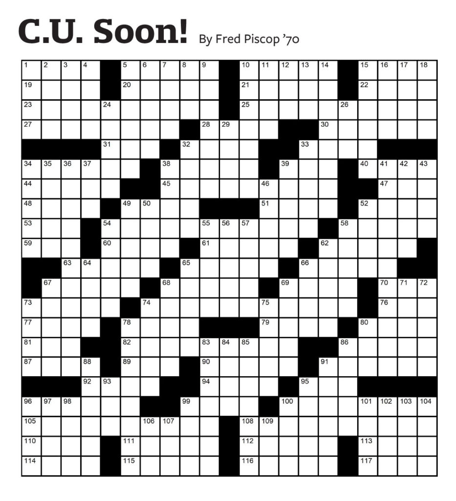 Crossword Legend Is Still Puzzling Cornellians Cornell University