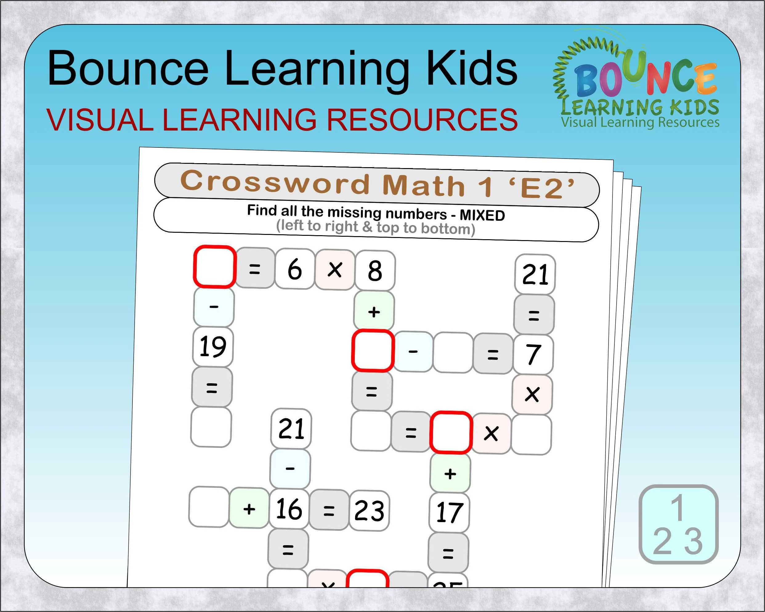 Crossword Math 1 Etsy Crossword Math 1 Etsy