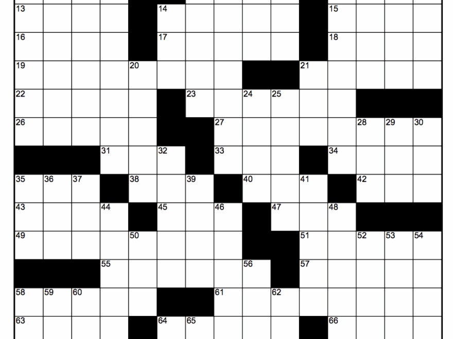 Crossword Puzzle A Quarantine Time passer For The Sports deprived Fan The Athletic