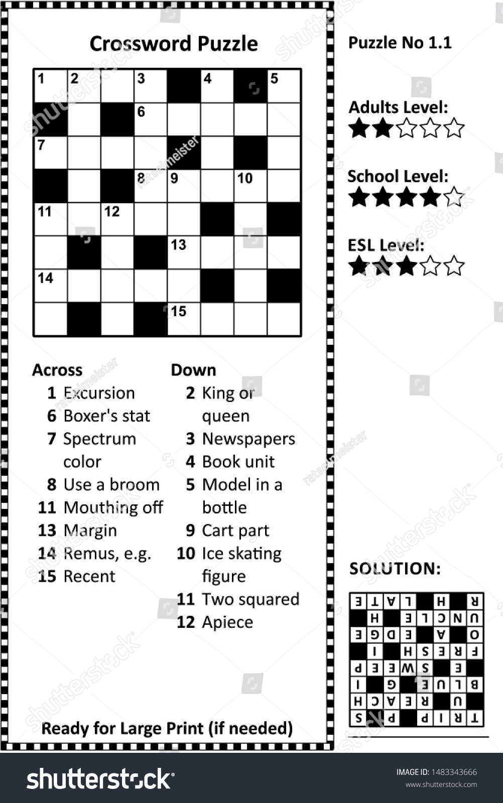 Crossword Puzzle Grid Clues Solution Classic Stock Illustration 1483343666 Shutterstock Crossword Puzzle Grid Clues Solution Classic Stock Illustration 1483343666 Shutterstock