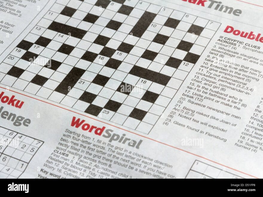 Crossword Puzzle Nobody Hi res Stock Photography And Images Alamy