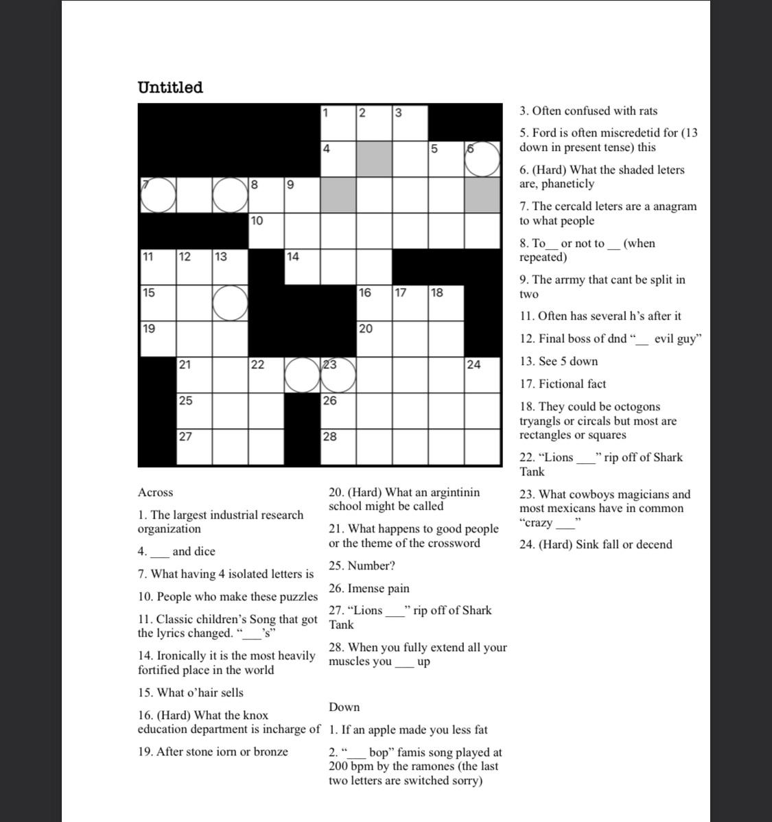 Crossword Puzzle R crossword Crossword Puzzle R crossword
