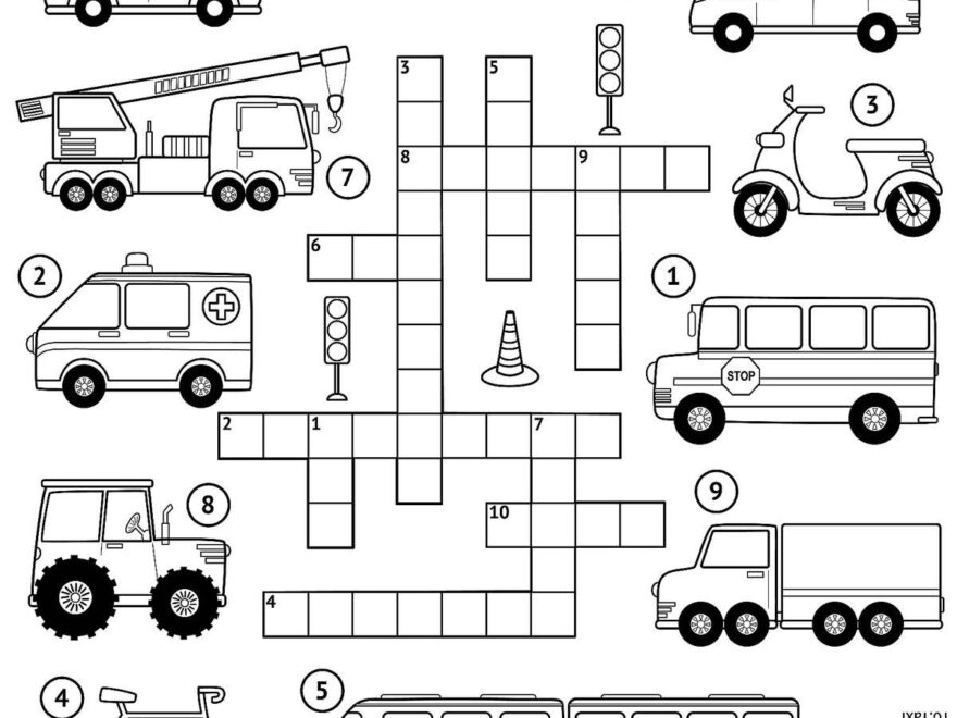 Crossword Puzzles For Kids Fun Free Printable Crossword Puzzle Coloring Page Activities For Children Printables 30Seconds Mom