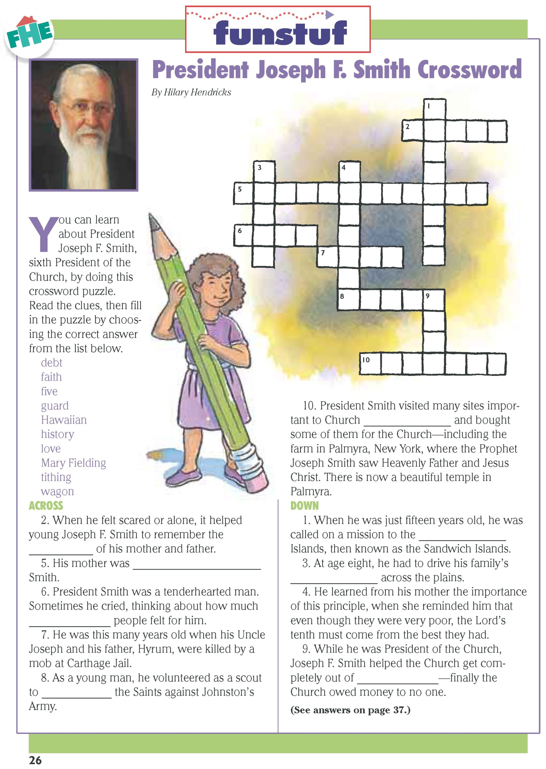 Crossword Puzzles LDS Lesson Ideas Crossword Puzzles LDS Lesson Ideas