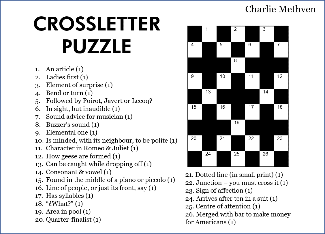 Printable General Knowledge Crosswords