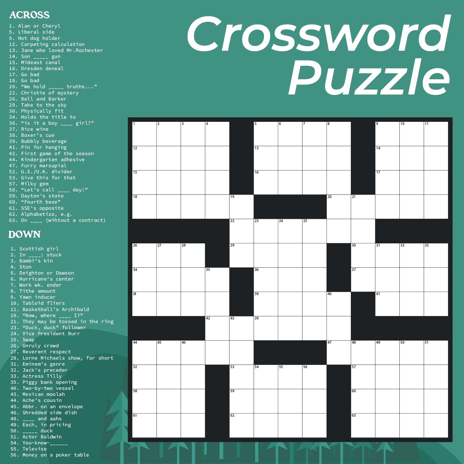Crosswords For Adults 13 Free PDF Printables Printablee