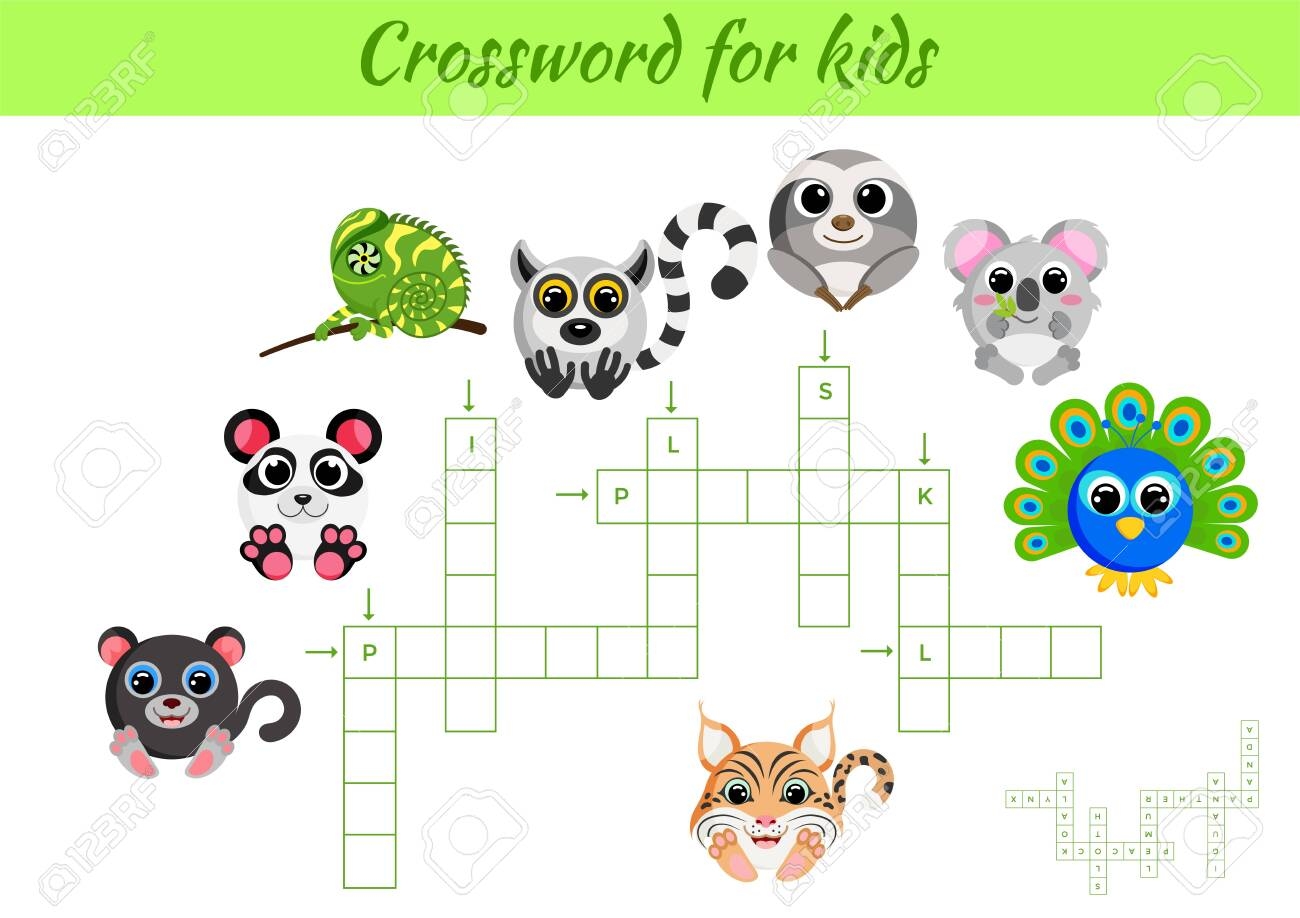 Crosswords Game Of Animals For Children With Pictures Kids Activity Worksheet Colorful Printable Version Educational Game For Study English Words Includes Answers Flat Vector Stock Illustration Royalty Free SVG Cliparts Vectors And Crosswords Game Of Animals For Children With Pictures Kids Activity Worksheet Colorful Printable Version Educational Game For Study English Words Includes Answers Flat Vector Stock Illustration Royalty Free SVG Cliparts Vectors And
