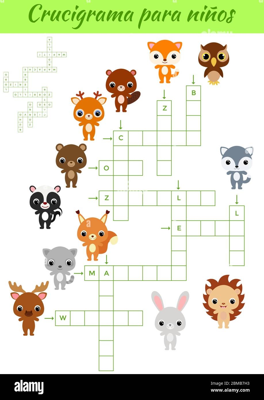 Printable Spanish Crossword Puzzle Printable Spanish Crossword Puzzle