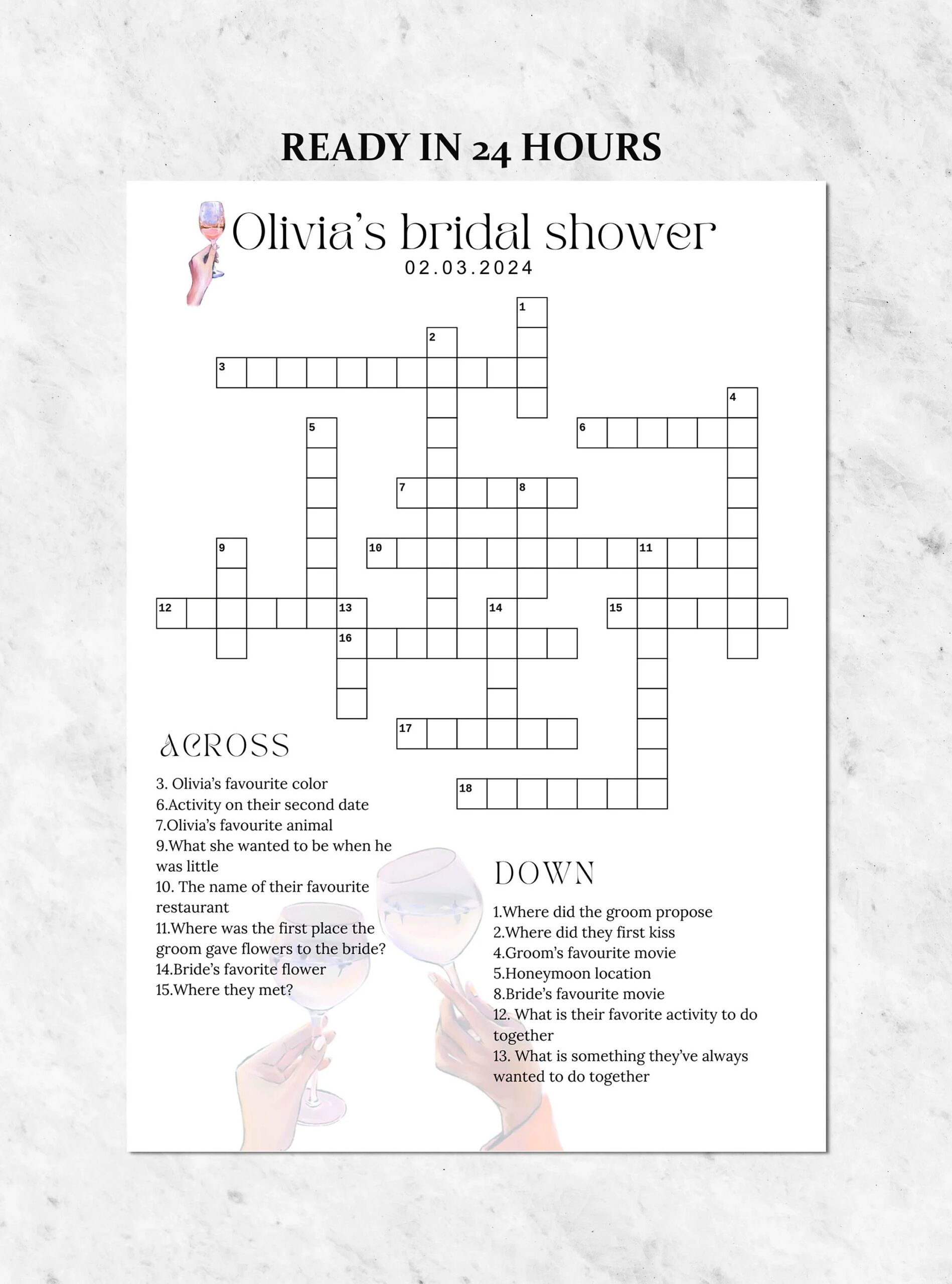 Custom Bridal Shower Crossword Puzzle Game Custom Wedding Activity Lawn Games Wedding Crossword Puzzle Wedding Puzzle Etsy Custom Bridal Shower Crossword Puzzle Game Custom Wedding Activity Lawn Games Wedding Crossword Puzzle Wedding Puzzle Etsy