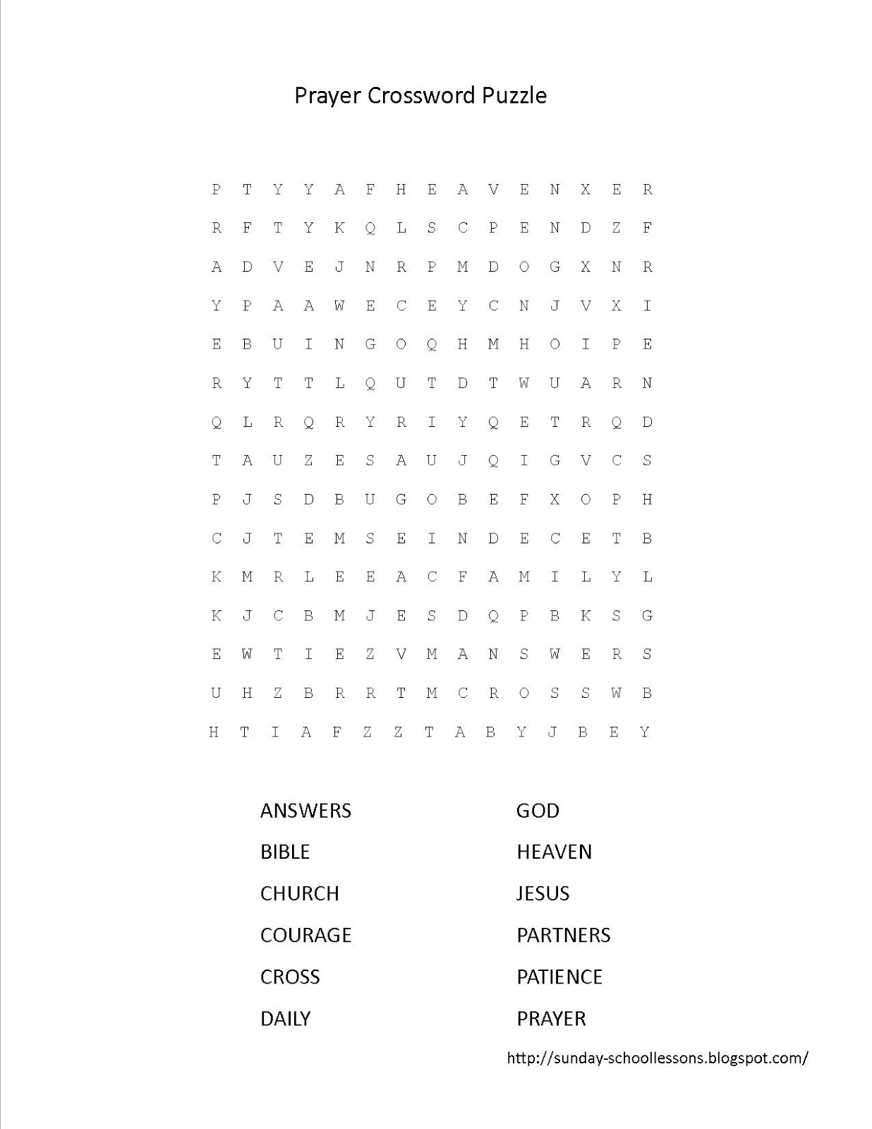 Daily Prayer Sunday School Activities Sunday School Lessons Of Plenty Daily Prayer Sunday School Activities Sunday School Lessons Of Plenty