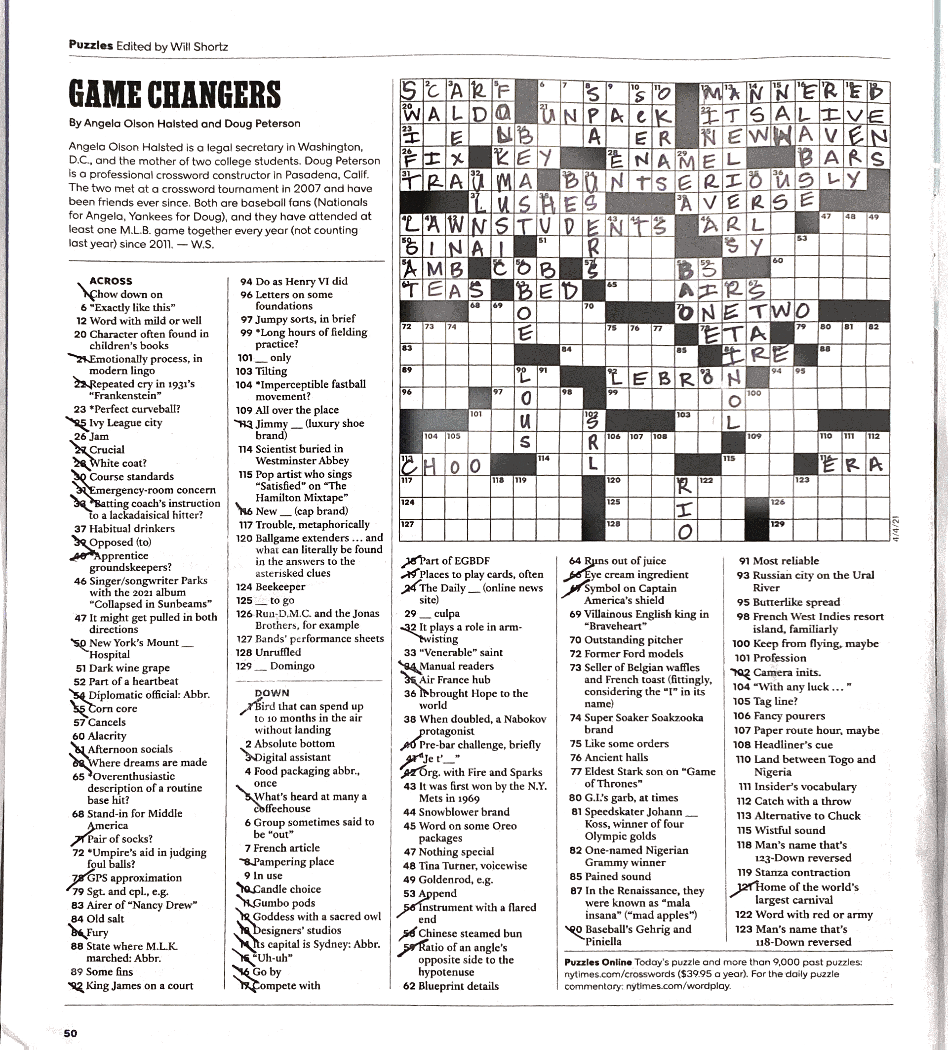 Damn You Will Shortz BELLAMLUCIO