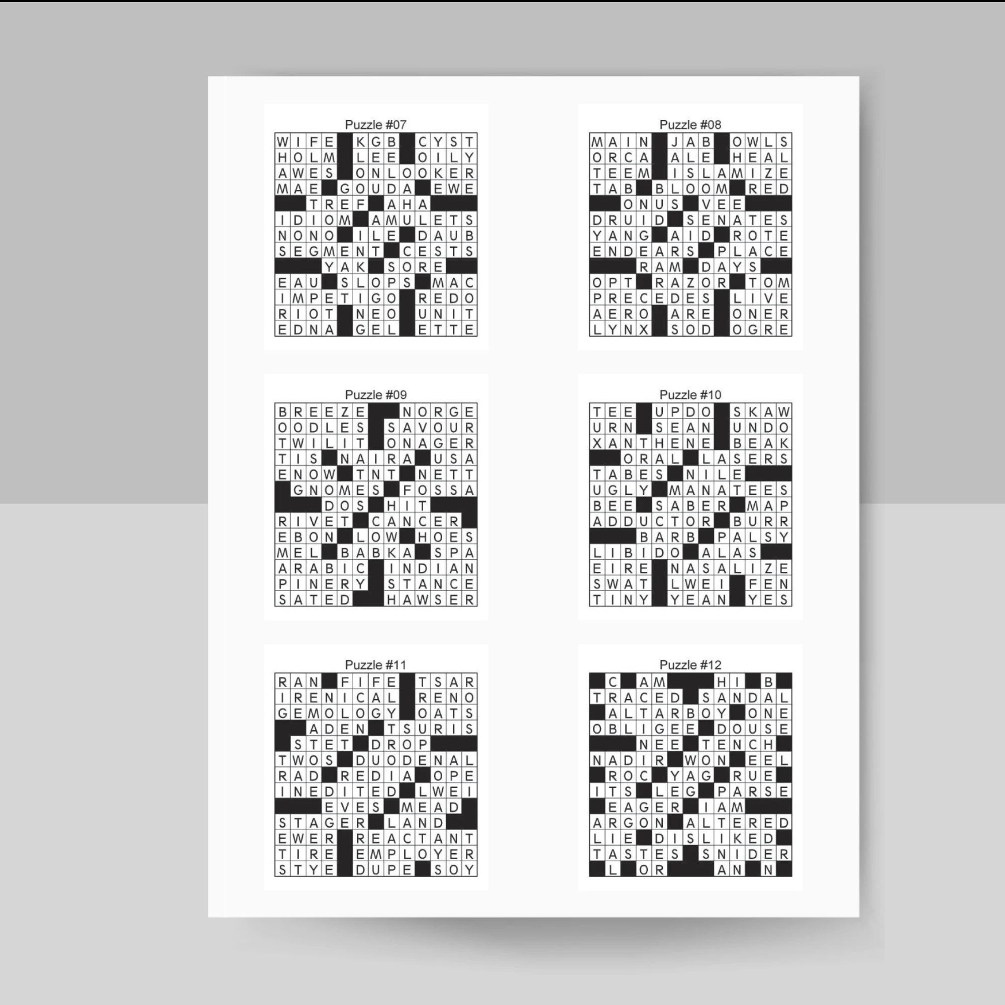 Digital Download 100 Printable Crossword Puzzles For Adults Fun Activities Book For Seniors With Solutions 8 5x11 Inches Crossword Pdf Etsy Digital Download 100 Printable Crossword Puzzles For Adults Fun Activities Book For Seniors With Solutions 8 5x11 Inches Crossword Pdf Etsy