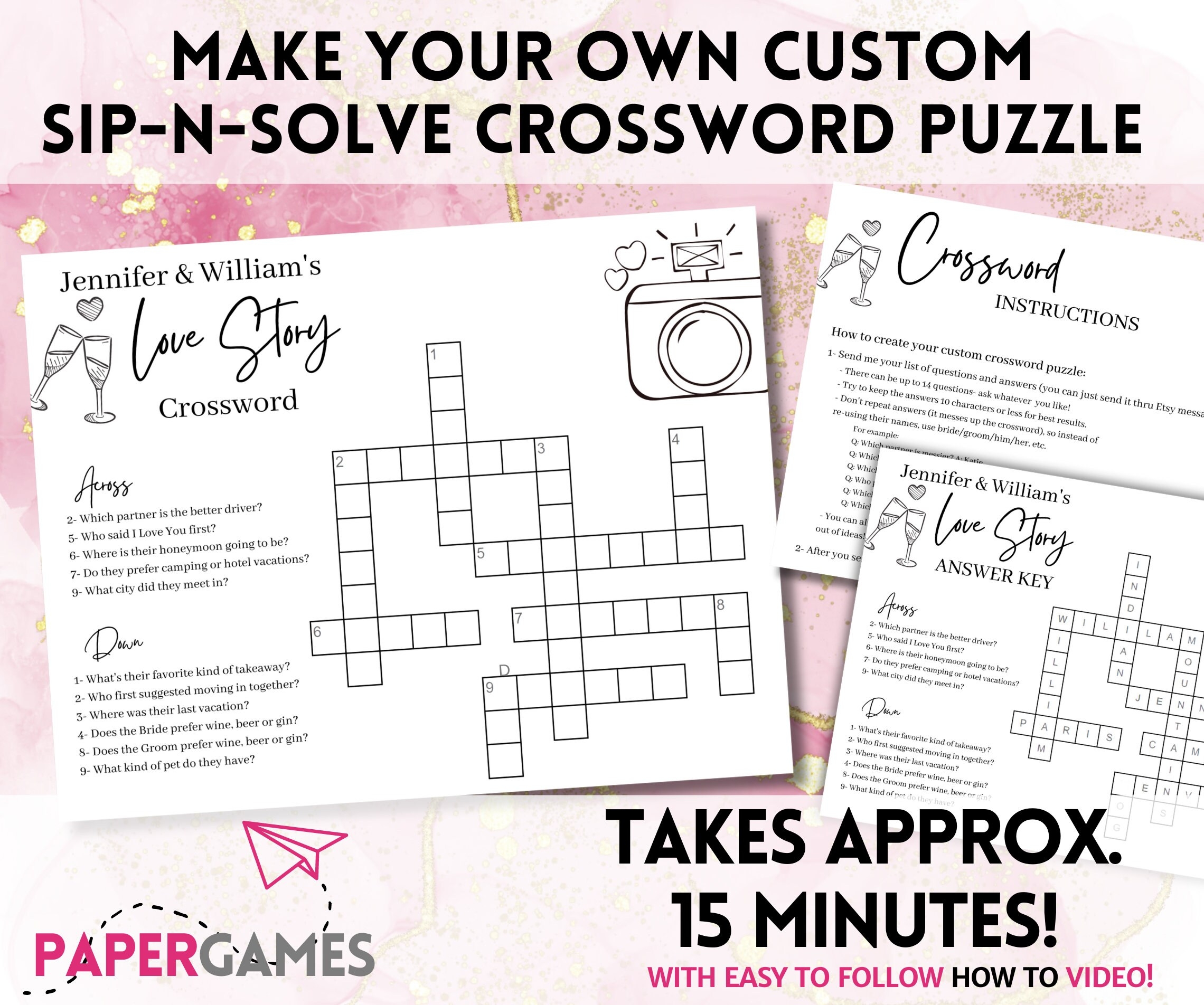 DIY Custom Wedding Crossword Puzzle Personalized Bridal Shower Crossword Game Bachelorette Crossword Game Printable Anniversary Party Game Etsy DIY Custom Wedding Crossword Puzzle Personalized Bridal Shower Crossword Game Bachelorette Crossword Game Printable Anniversary Party Game Etsy