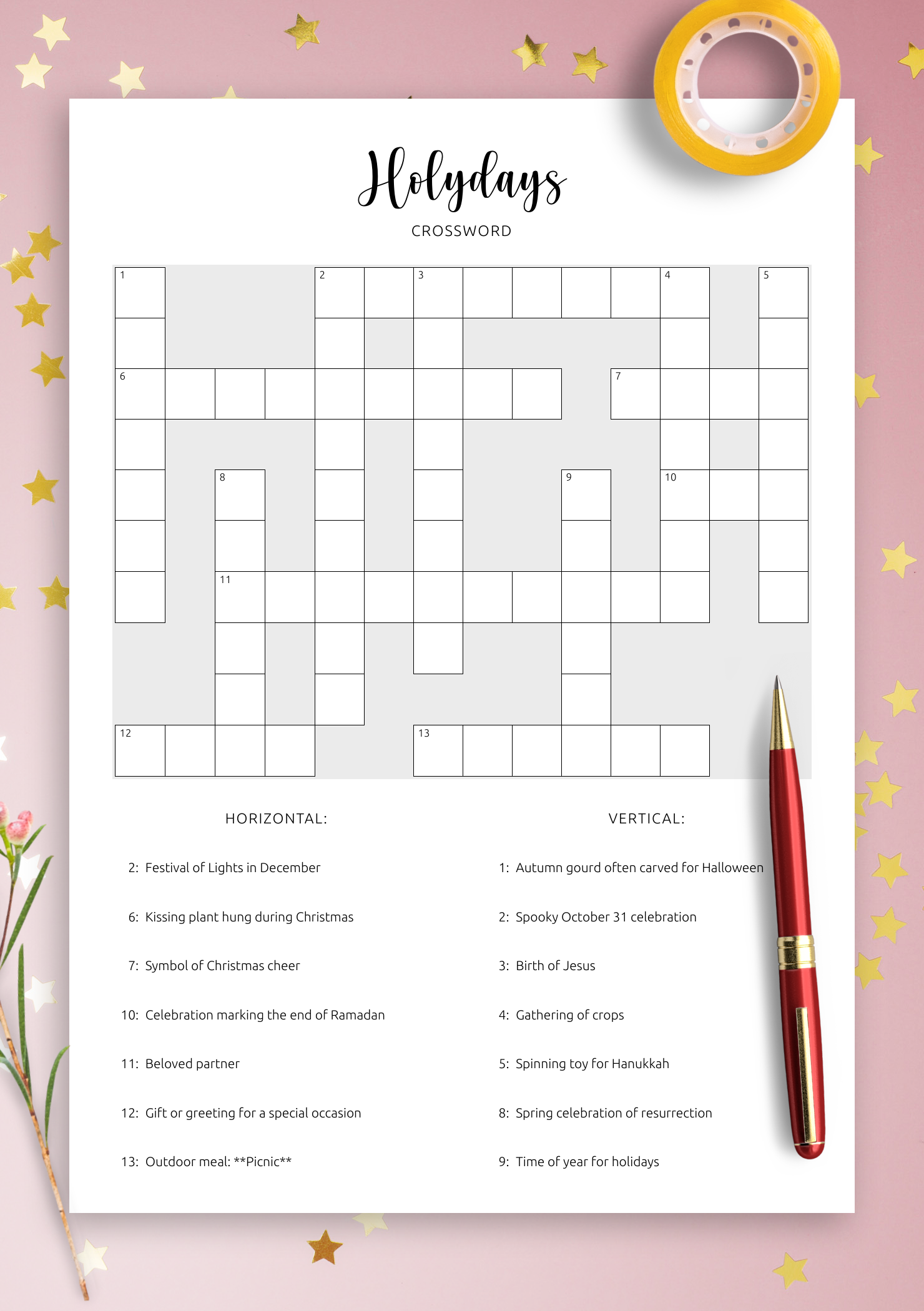 Printable Downloads Of Crossword Puzzles Printable Downloads Of Crossword Puzzles