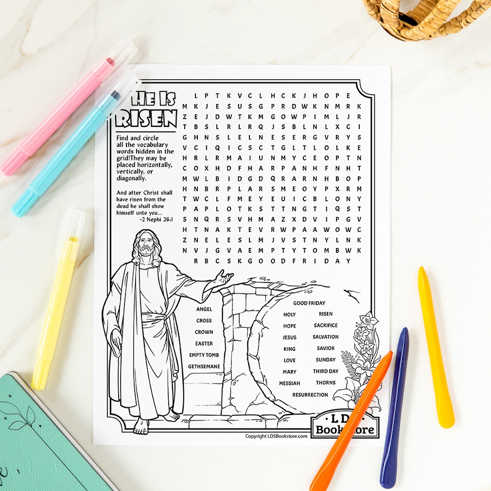 Easter Crosswords Activity Page Printable Easter Crosswords Activity Page Printable