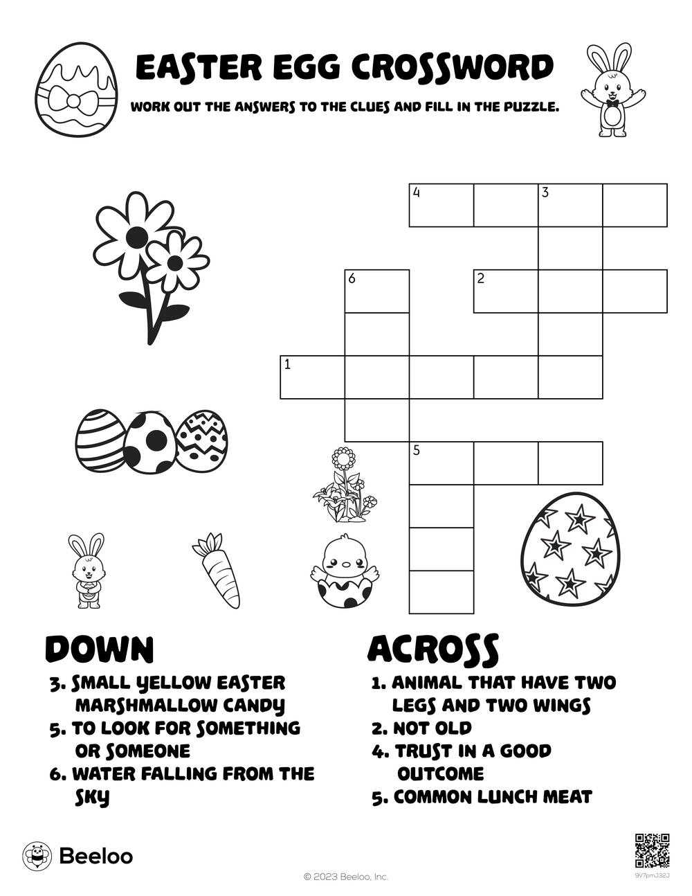 Easter Egg Crossword Beeloo Printable Crafts And Activities For Kids Easter Egg Crossword Beeloo Printable Crafts And Activities For Kids