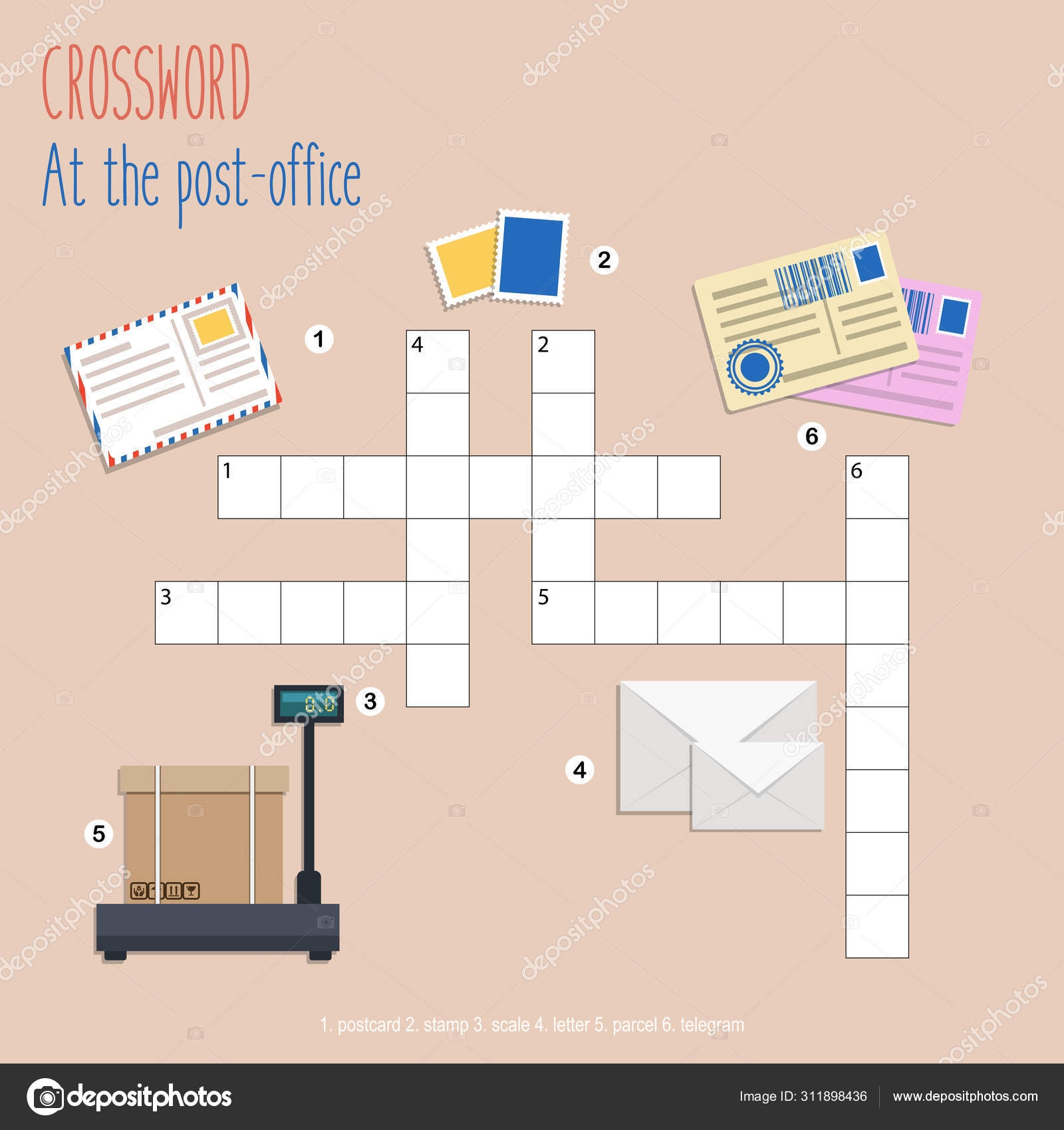 Easy Crossword Puzzle At Post Office Children Elementary Middle School Stock Vector By yekaterinalim 311898436 Easy Crossword Puzzle At Post Office Children Elementary Middle School Stock Vector By yekaterinalim 311898436