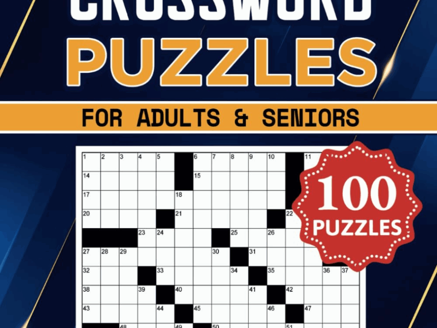 Easy Crossword Puzzle Book For Adults And Seniors 100 Puzzles Easy On The EBay