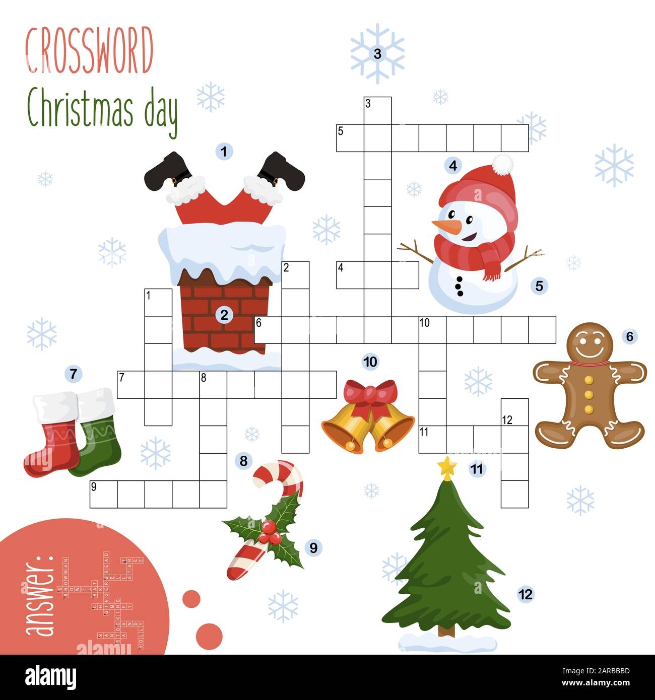 Easy Crossword Puzzle Christmas Day For Children In Elementary And Middle School Fun Way To Practice Language Comprehension And Expand Vocabulary Stock Photo Alamy Easy Crossword Puzzle Christmas Day For Children In Elementary And Middle School Fun Way To Practice Language Comprehension And Expand Vocabulary Stock Photo Alamy