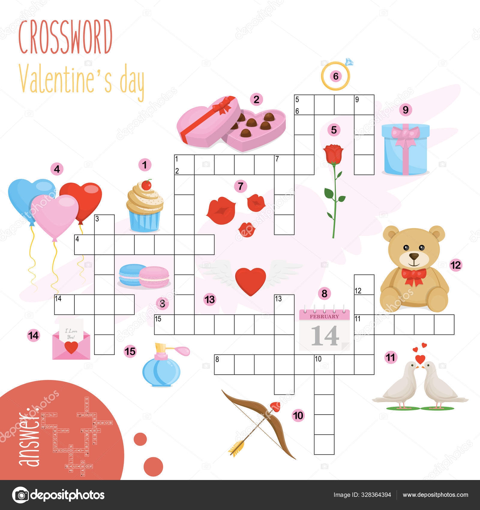 Easy Crossword Puzzle Valentine s Day Children Elementary Middle School Fun Stock Vector By yekaterinalim 328364394 Easy Crossword Puzzle Valentine s Day Children Elementary Middle School Fun Stock Vector By yekaterinalim 328364394