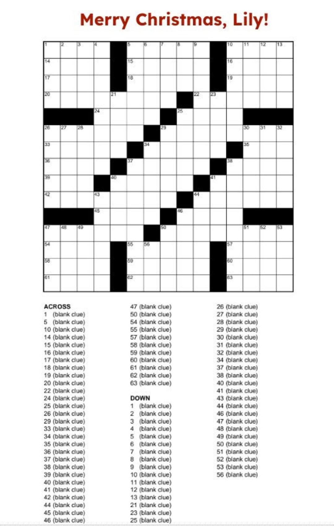 Printable Crossword Puzzles Music