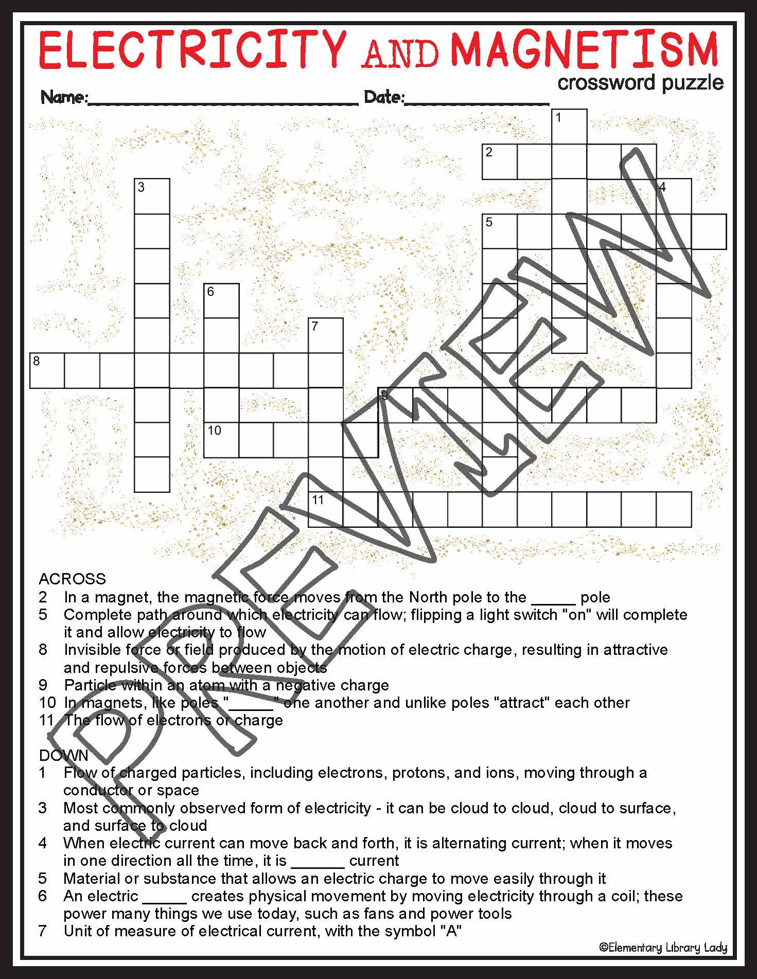 Electricity And Magnetism Activities Crossword Puzzle And Word Search Made By Teachers Electricity And Magnetism Activities Crossword Puzzle And Word Search Made By Teachers