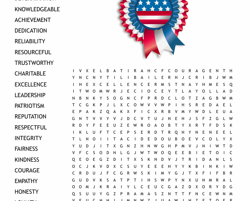 Ethics Values And Morality Word Search WordMint