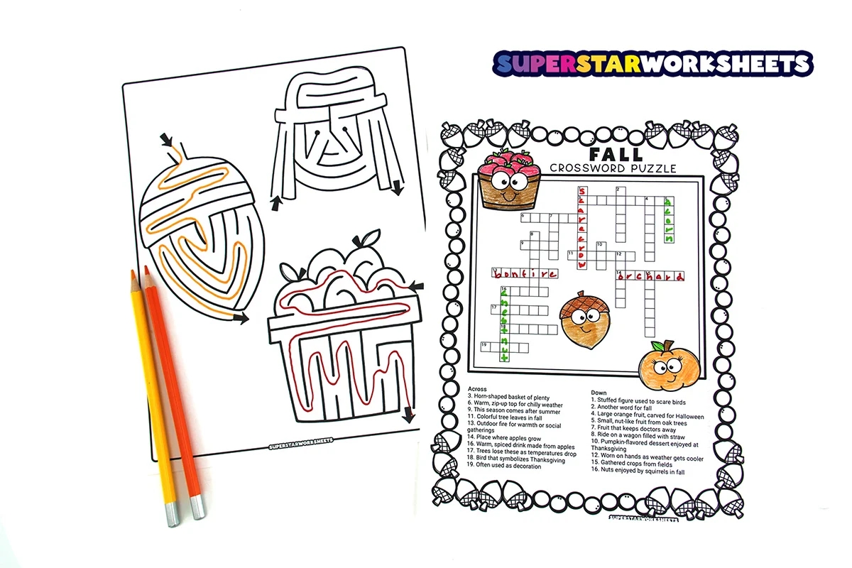 Fall Worksheets Superstar Worksheets Fall Worksheets Superstar Worksheets