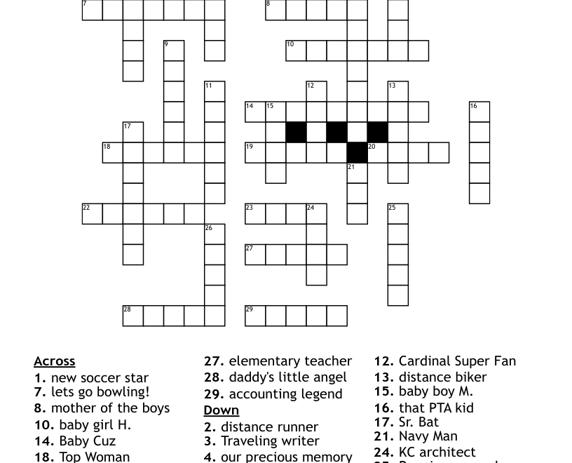 Family Ties Crossword WordMint