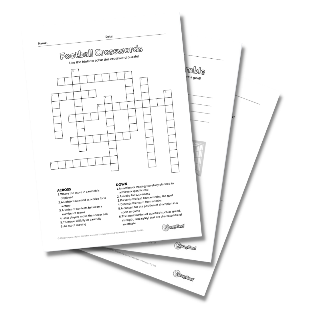 Printable Football Crossword Puzzle Printable Football Crossword Puzzle
