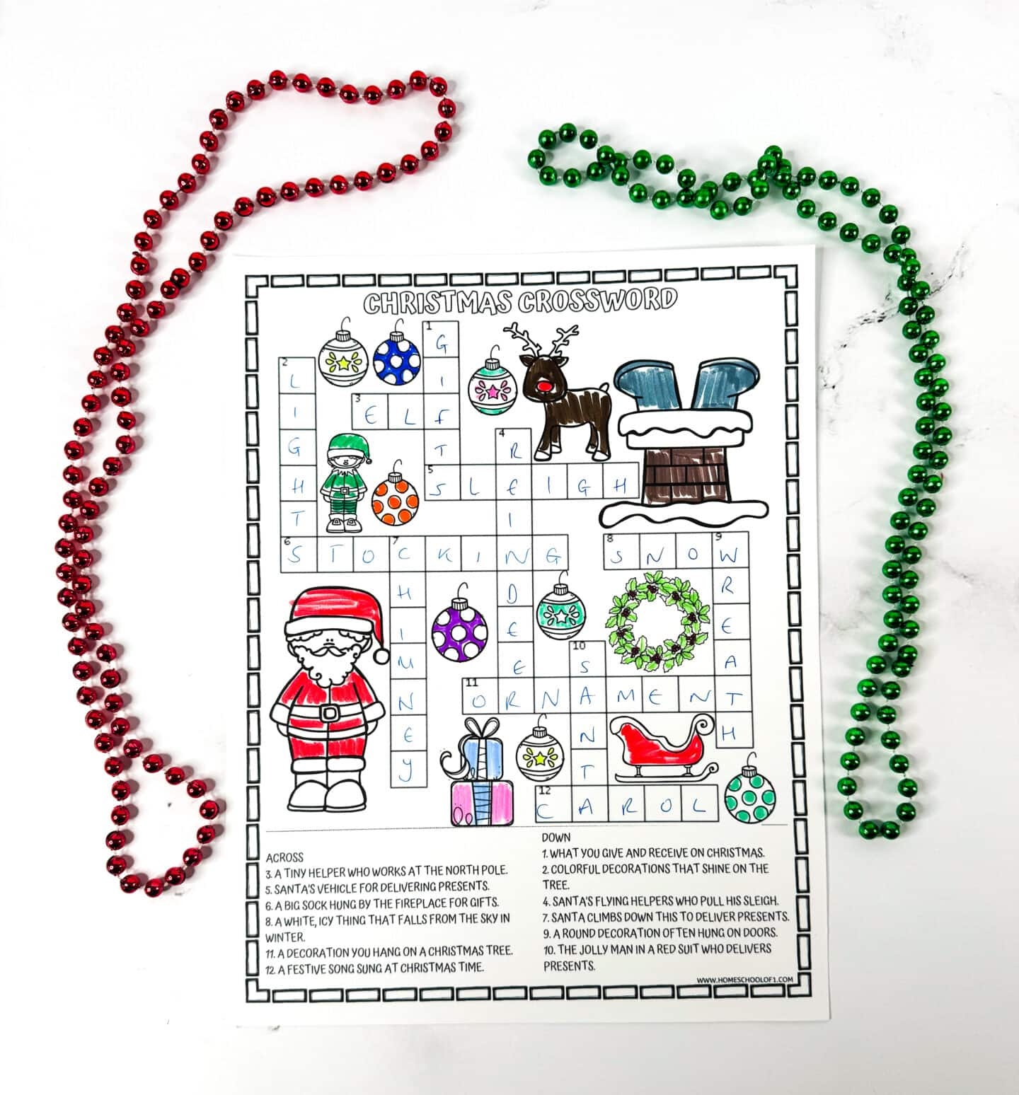Free Christmas Crossword Printable Free Christmas Crossword Printable