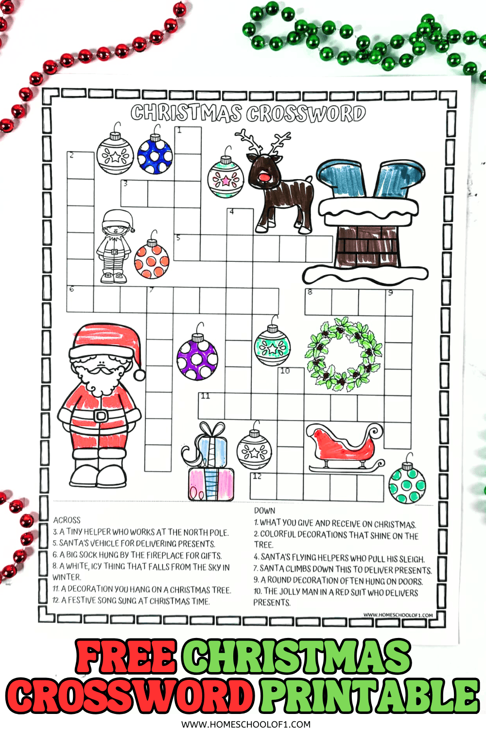 Printable Christmas Crossword Puzzles With Answers Printable Christmas Crossword Puzzles With Answers