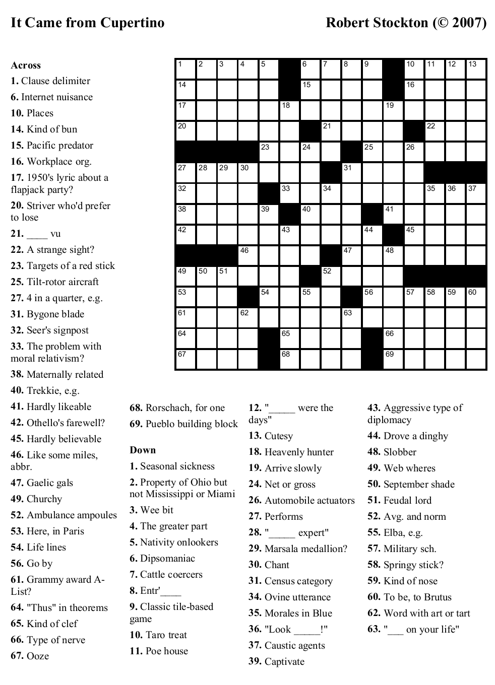 Free Crossword Puzzle 23 It Came From Cupertino Beekeeper Crosswords Free Crossword Puzzle 23 It Came From Cupertino Beekeeper Crosswords