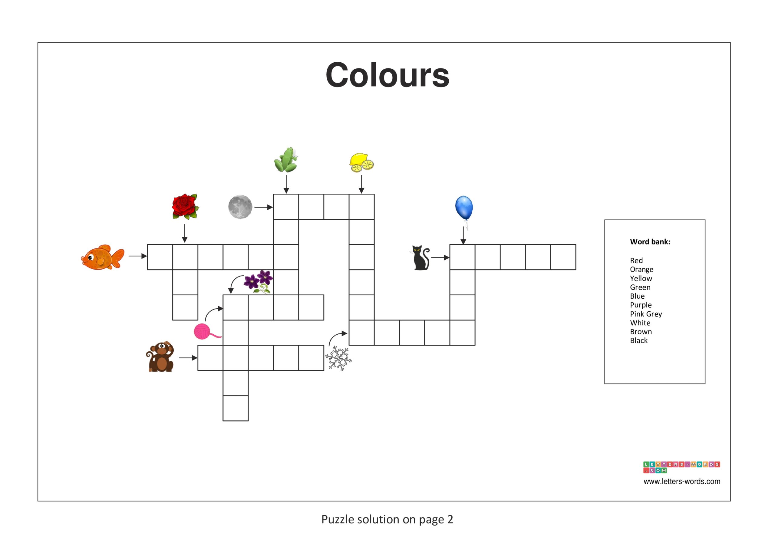 Free Crossword Puzzles For Children With Printable Solutions  Free Crossword Puzzles For Children With Printable Solutions