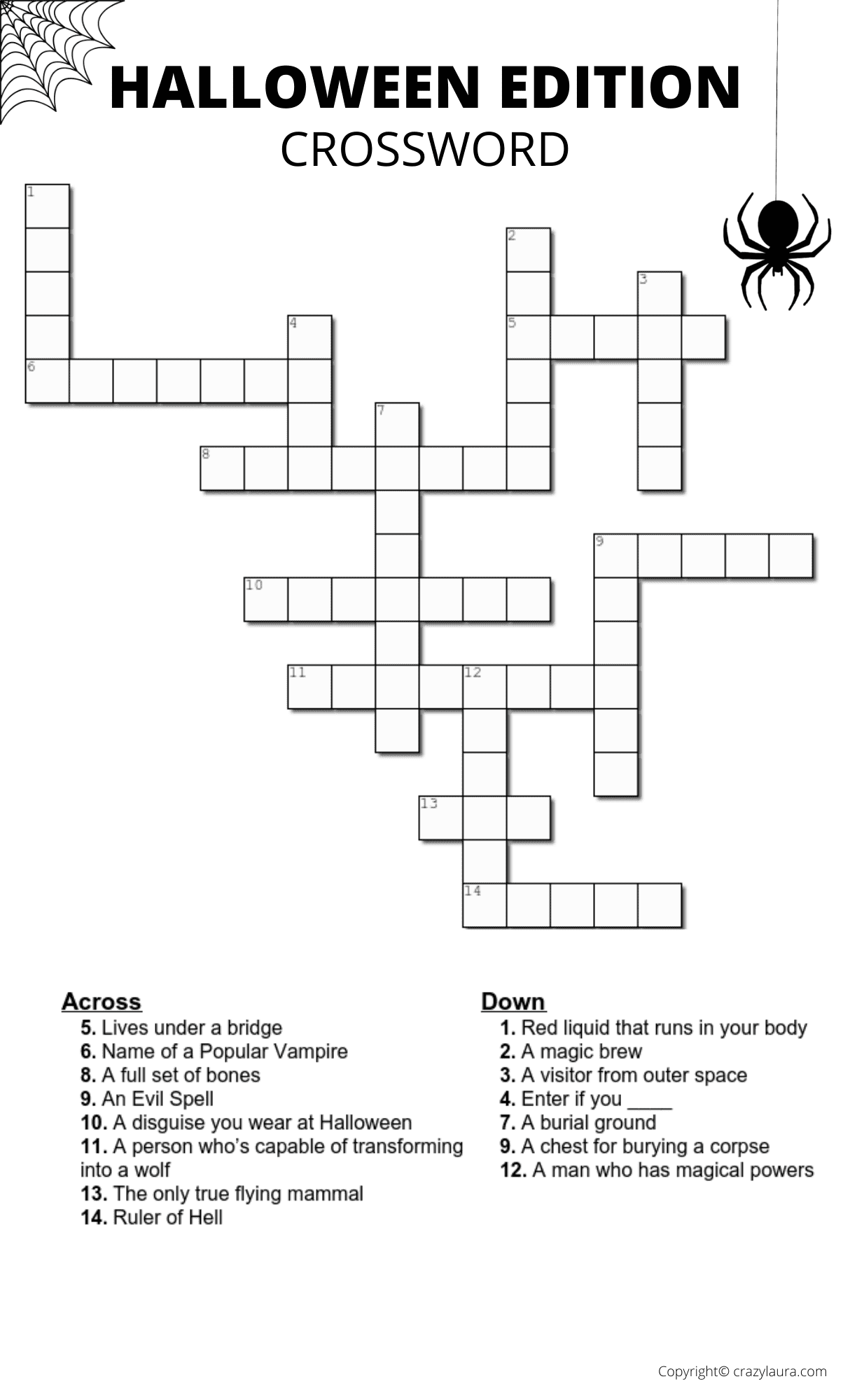 Medium Printable Crossword Puzzles Medium Printable Crossword Puzzles